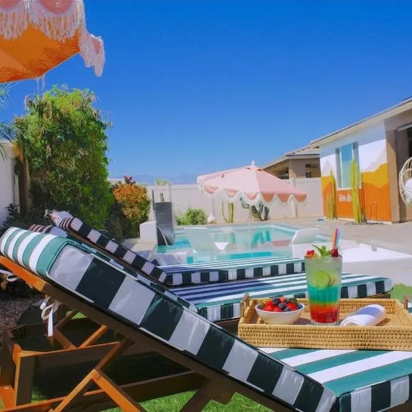 Desert Oasis Pool, Sunken Firepit,Gym,Karaoke,EV，位于印地欧的酒店