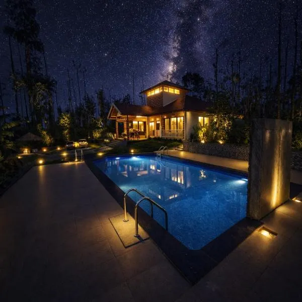 Kattegadde Homestay by Dazzle Destinations - Swimming Pool and Rooms with Private Balcony,位于奇克马格尔的酒店