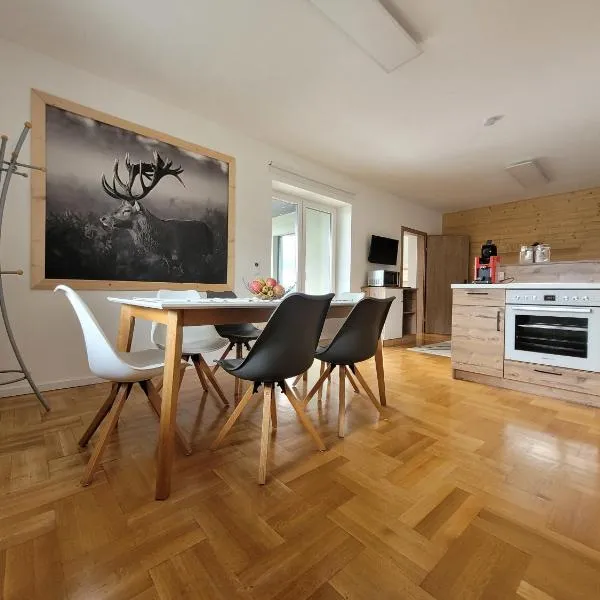 Ferienwohnung Reich，位于Hirschegg Rein的酒店