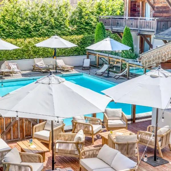 Les Loges Blanches Megève，位于梅杰夫的酒店