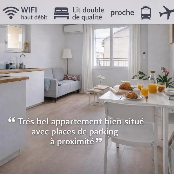 Appartement Cosy T2 Blagnac Centre，位于布拉尼亚克的酒店
