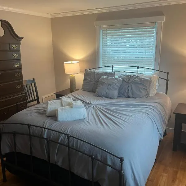 Charming 2BR Home with Ultra-Fast Fiber Near Stowe，位于Morristown的酒店