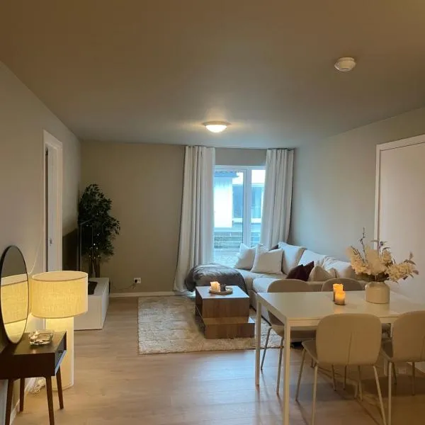 Central apartment in Kristiansand with two bedrooms，位于克里斯蒂安桑的酒店