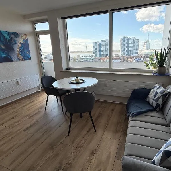 Cloud 12 - Penthouse in der Innenstadt mit Blick über die gesamte Skyline von Bremerhaven，位于不来梅港的酒店