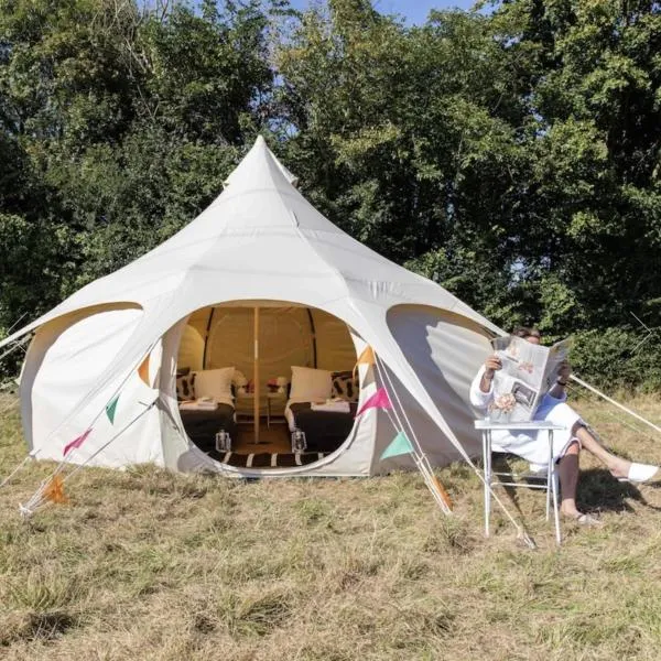 Glampingzelt auf Naturcampingplatz am See，位于Heideblick的酒店
