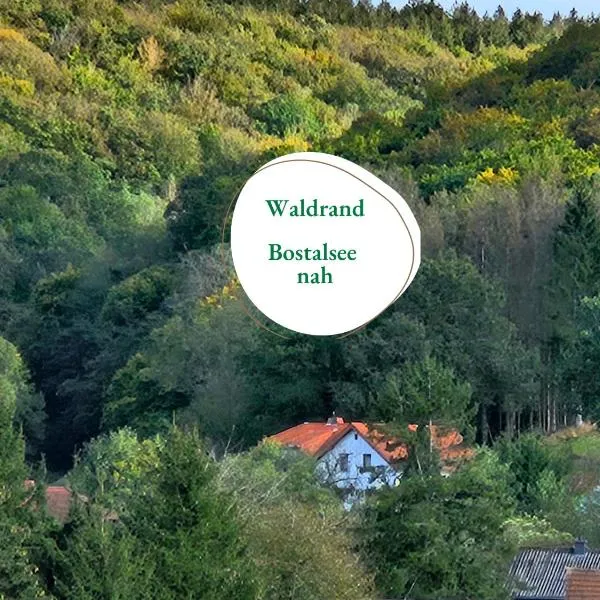 Ferienwohnung Schwarzhof- Hahnekräh am Bostalsee, helle 75 qm & hundefreundlich，位于诺费尔登的酒店