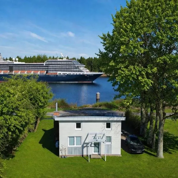 Das Weichenhaus direkt am Nord-Ostsee-Kanal，位于Breiholz的酒店