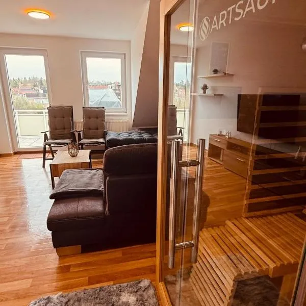 Dachwohnung mit Südbalkon Sauna und Strandkorb，位于米尔豪森的酒店
