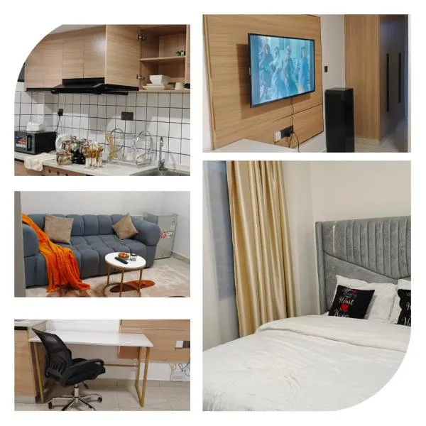 Fun-fantastic Furnished Apartment, The Loftel near UN, Embassies, Two Rivers & Village Market,with a Pool and Gym，位于内罗毕的酒店