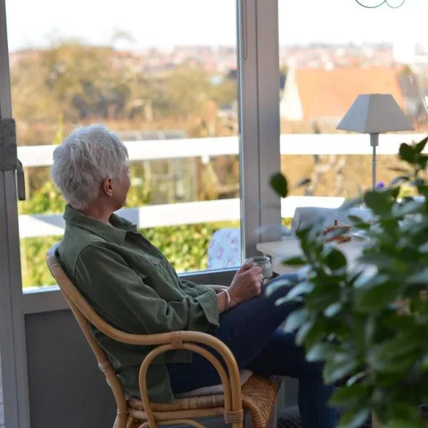 Charming sunroom with panorama view，位于兰讷斯的酒店