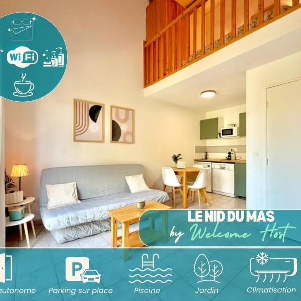 Le Nid du Mas, 2 Pers Piscine à Calvisson,位于卡勒维松的酒店
