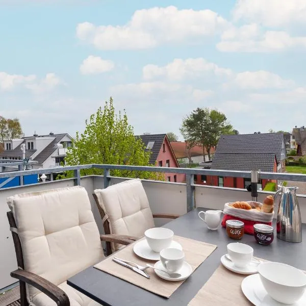 Am Horizont 1 lichtdurchflutet modern zentral und ruhig Nähe Strand WLAN und Parkplatz inklusiv，位于青斯特的酒店