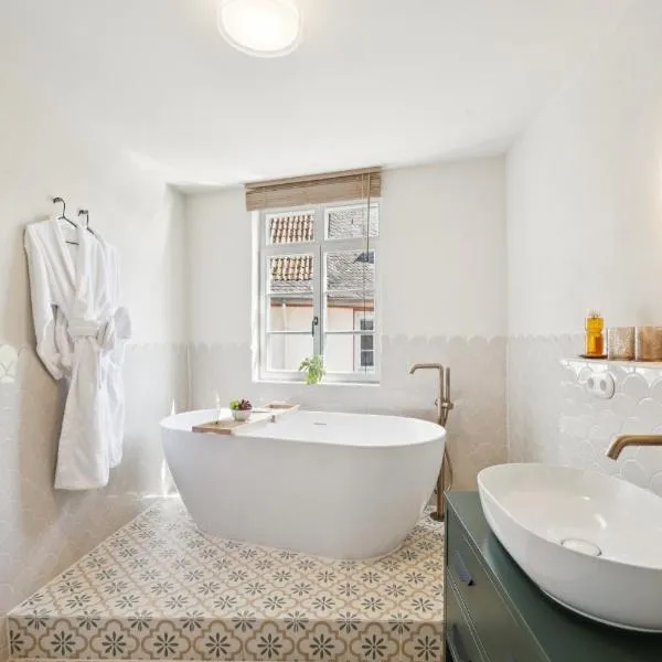 Übernachten im Wahrzeichen I Das Brückenhaus，位于巴特克罗伊茨纳赫的酒店