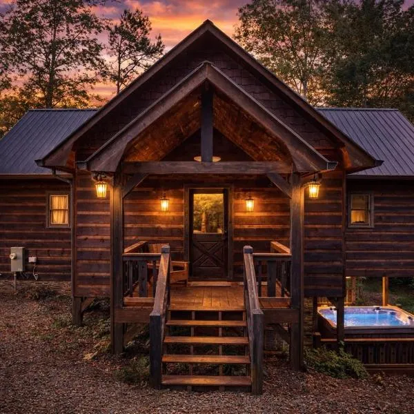 3 Suite Peaceful Blue Ridge Cabin，位于米纳勒尔布拉夫的酒店