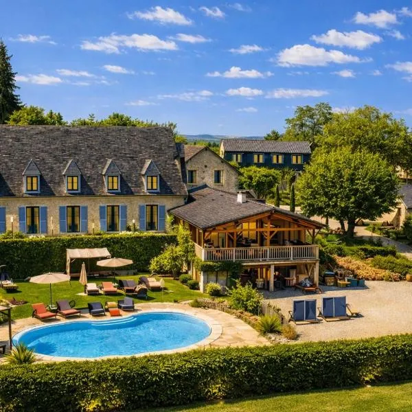 Hôtel Bien-Être Aux Cyprès de Marquay-Calme et élégance-Laissez-vous porter par une ambiance chaleureuse où chaque instant compte-Découvrez un havre de paix où nature et confort se marient pour vous offrir une expérience unique- Réservez dès aujourd'hui !，位于马尔凯的酒店