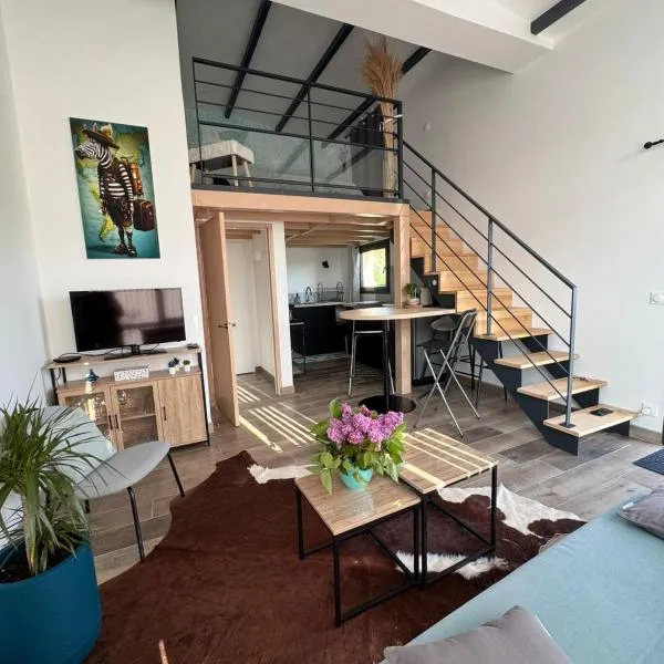 Agréable Duplex，位于Bissières的酒店