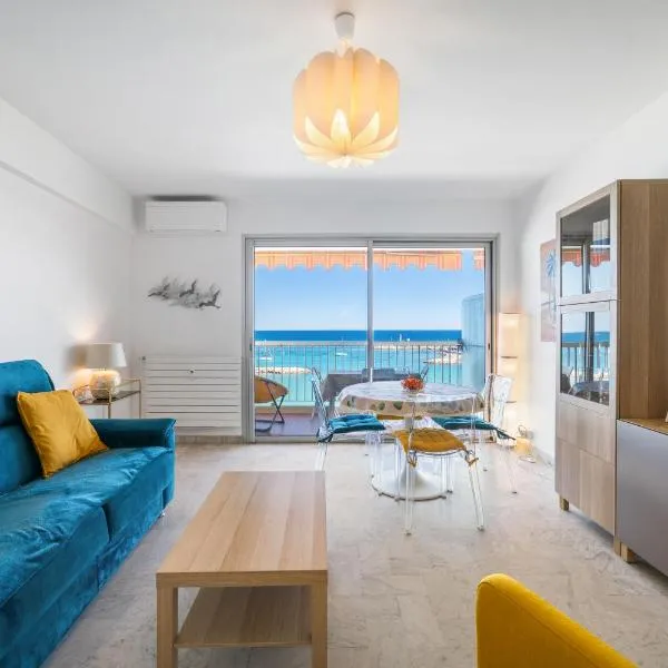 L'Amirauté - Vue mer - plage - climatisation - parking，位于芒通的酒店