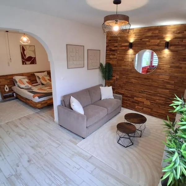 Woody Studio Tropical Suite with Private Pool，位于萨莱比梅的酒店