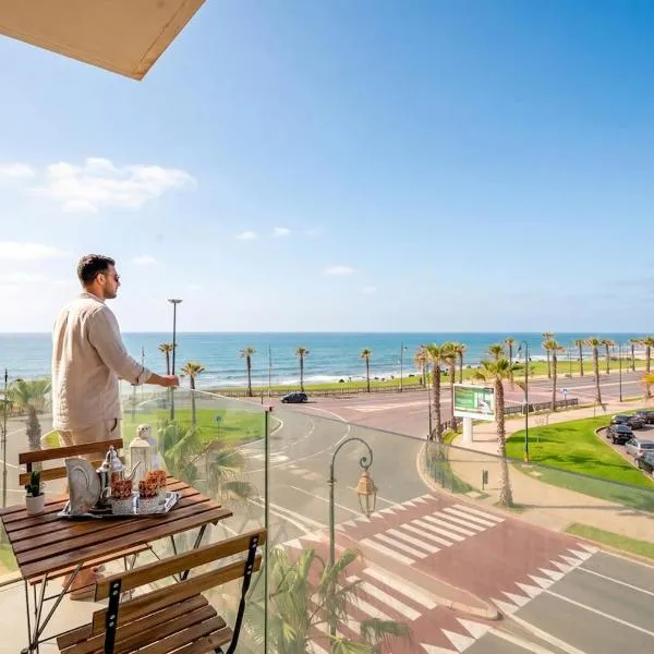 Atlantic Blue 3BR Ocean View, Rabat Corniche，位于拉巴特的酒店