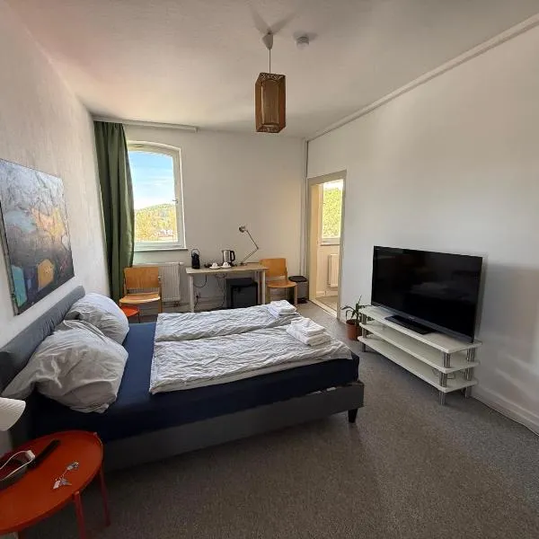 Bluestone Apartments - 23qm, modernes Apartment, 50zoll TV, Streamer, Kaffee-Nespresso, Schwarztee-Tee incl, kostenfreie Parkplätze, Blaustein-Ulm，位于布劳施泰因的酒店