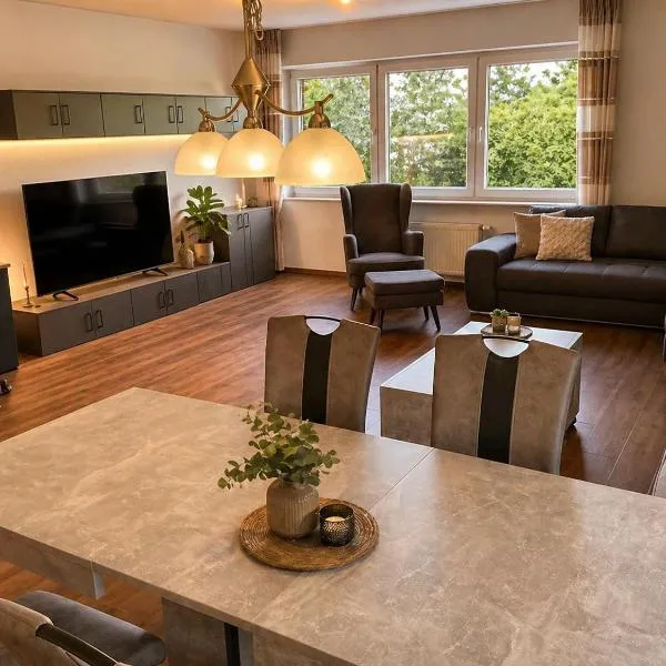 Premium Apartment Hückelhoven-Baal mit Balkon - 112 qm - bis 7 Personen，位于许克尔霍文的酒店