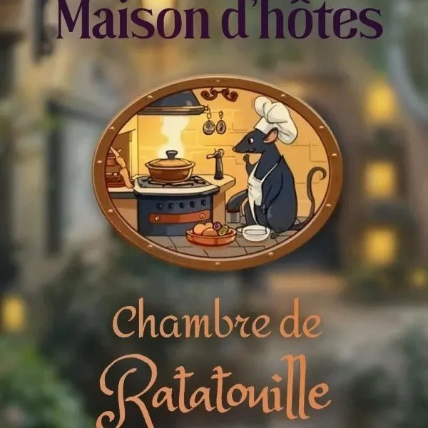 B&B immersif La Chambre de Ratatouille 10 min Disney，位于伊斯勒勒维莱努瓦的酒店