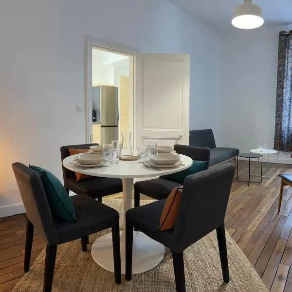 Appartement Haussmannien 3 chambres - Centre historique Rouen - Calme et élégant，位于鲁昂的酒店