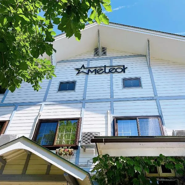 Hakuba Pension & Log Hotel Meteor，位于白马村的酒店