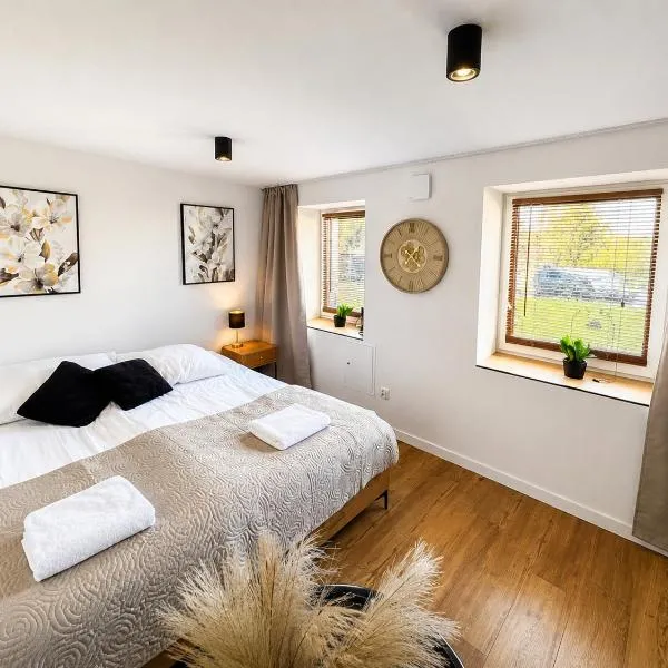 Do Brzegu Lepiej Loft z Klimatyzacją i Tarasem Apartament blisko jeziora Parking III，位于奥尔什蒂内克的酒店