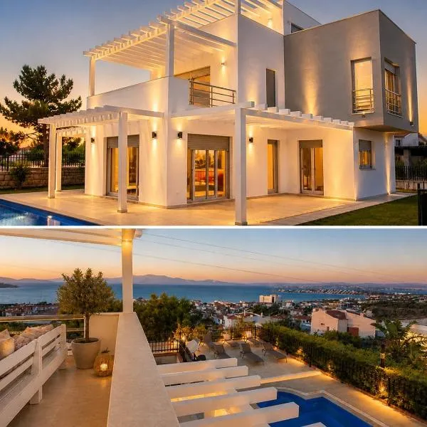 Luxury Villa with amazing view, Cesme，位于切什梅的酒店