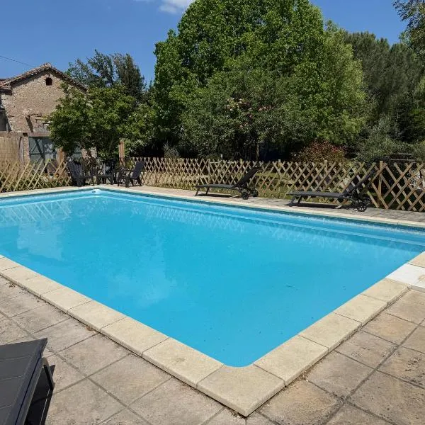Gîte avec piscine & Spa - La Sacristie，位于Graulhet的酒店