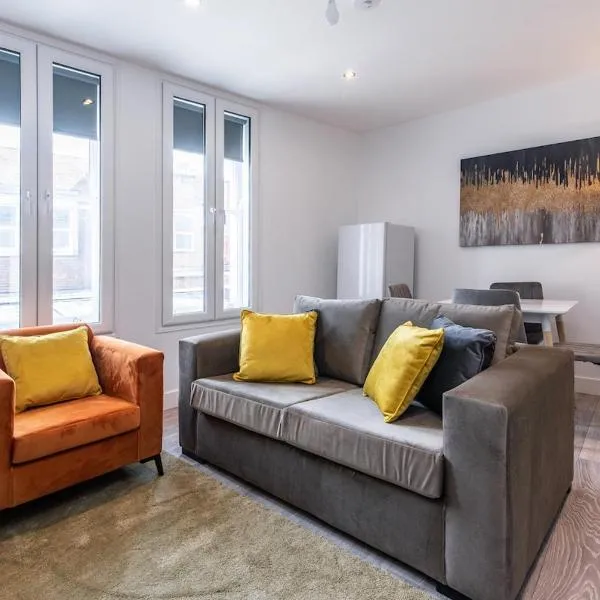 Central 2BR Apt Basingstoke Near Shops & Transport，位于贝辛斯托克的酒店