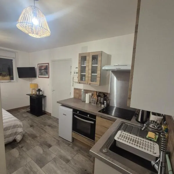 Comfortable one-story studio apartment，位于佩罗讷的酒店