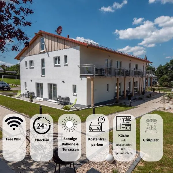 Holledau-Apartments - Auszeit im schönen Hopfenland in Bayern - voll ausgestattete Apartments - Garten - Balkon - Nähe München，位于Osterwaal的酒店