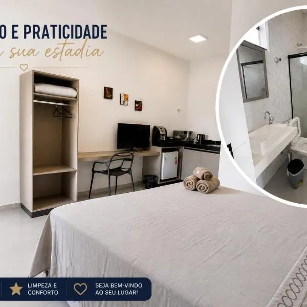 Studio aconchegante e bem equipado，位于皮拉波拉的酒店