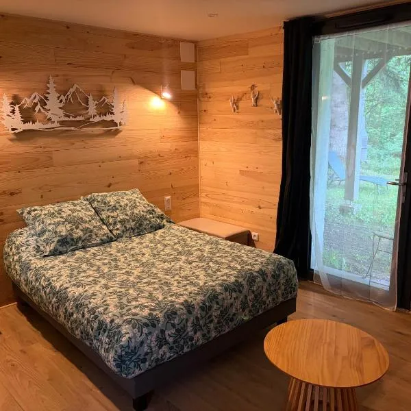 Agréable studio en bord de rivière，位于Vicdessos的酒店