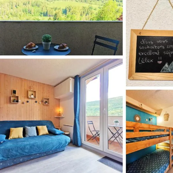 Studio Lélex - classé meublé de tourisme 2 étoiles - pied des pistes - vue montagne，位于雷莱克斯的酒店