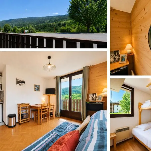 Le Chamois -5 pers- pied des pistes - vue montagne，位于雷莱克斯的酒店