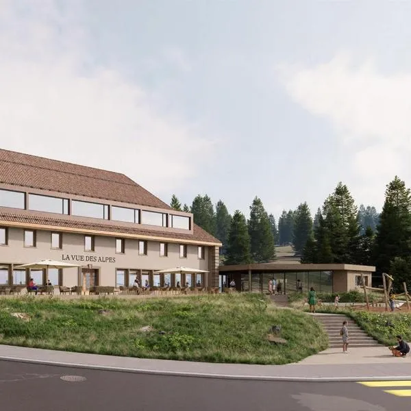 Hôtel-Restaurant-Spa-Séminaires de la Vue-des-Alpes，位于拉·维·代斯·阿尔佩斯的酒店