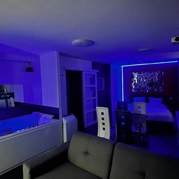 Studio meublé à proximité de la sortie d'autoroute de Feurs，位于Poncins的酒店