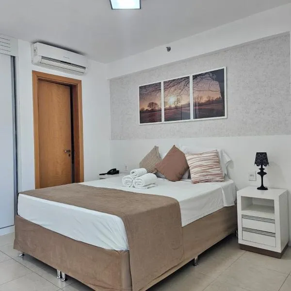 Flat Confortável para Família ou a Trabalho, ao lado dos Ministérios e ESPLANADA, grande, completo, academia e no centro da cidade, em Saint Moritz Brasília Hotel,位于巴西利亚的酒店
