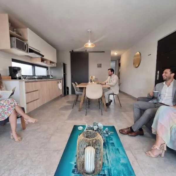 Departamento completo cerca de bodas y jardines!，位于阿特利斯科的酒店