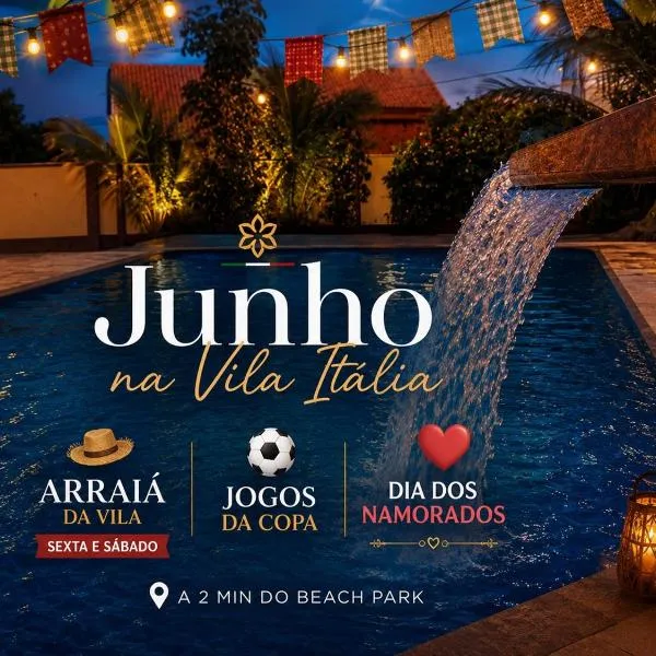 Pousada Vila Italia - Porto da Dunas，位于阿奎拉兹的酒店