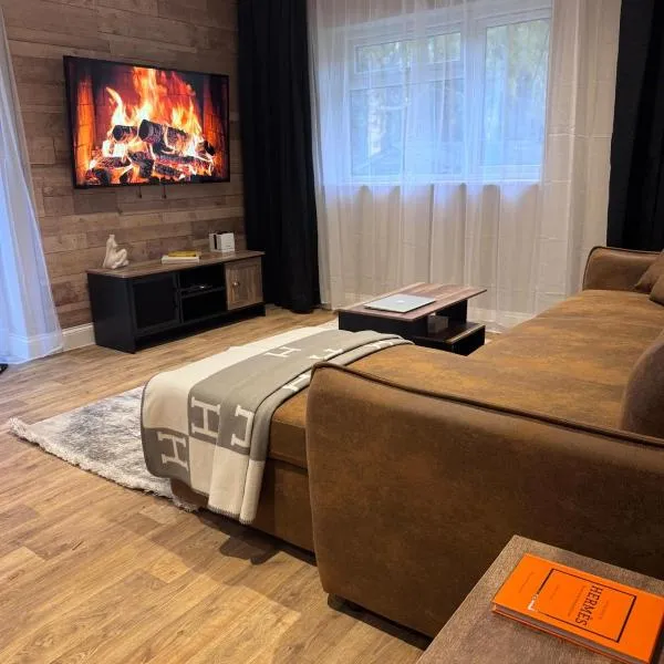 Stylish Norfolk Lodge with Private Hot Tub，位于Cawston的酒店