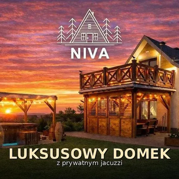 Domek NIVA z Jacuzzi i Widokiem na Zalew，位于Nawóz的酒店