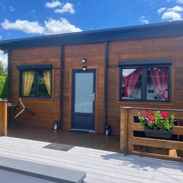 Chalet 2 personnes avec jacuzzi privatif et piscine saisonnière partagée，位于Corcieux的酒店