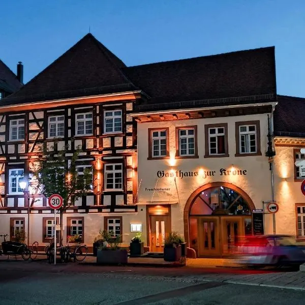 皇冠宾馆，位于Weingarten的酒店