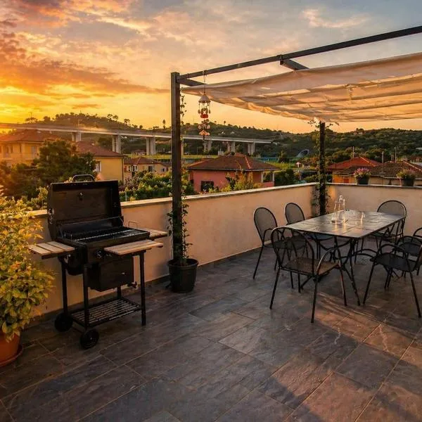 sunset suite con terrazza e barbecue，位于因佩里亚的酒店