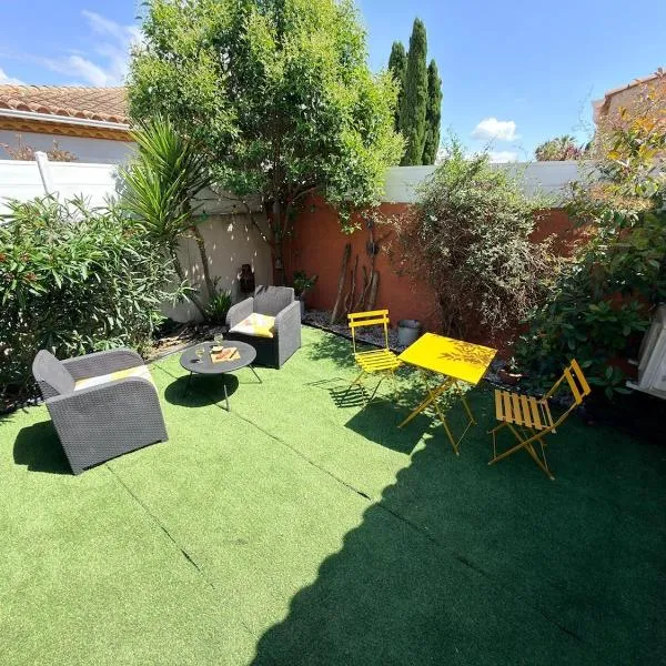 Studio avec jardin privé et parking gratuit，位于Mudaison的酒店
