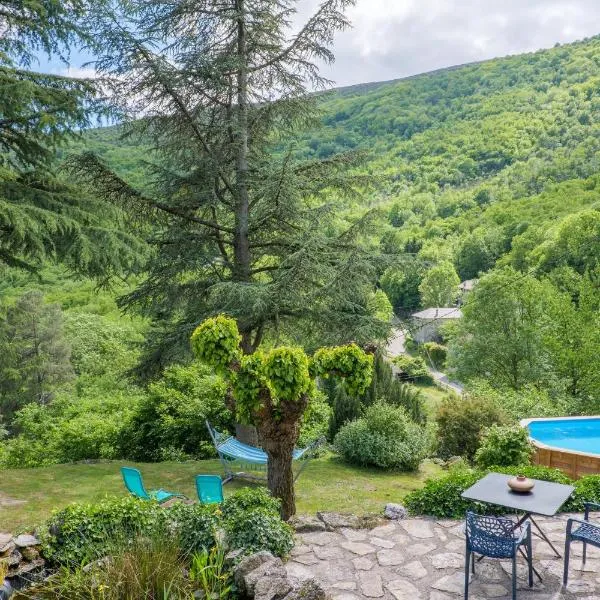 Les Terrasses de Montouret，位于Sablières的酒店